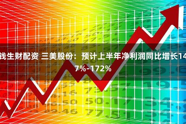 钱生财配资 三美股份：预计上半年净利润同比增长147%-172%