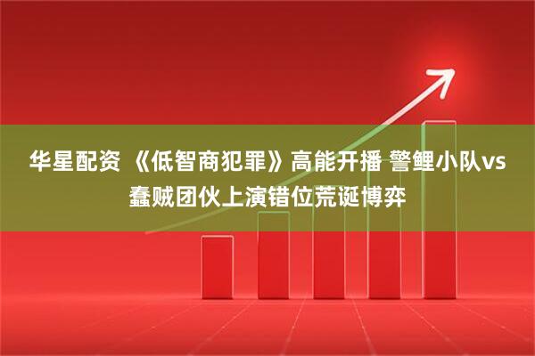 华星配资 《低智商犯罪》高能开播 警鲤小队vs蠢贼团伙上演错位荒诞博弈